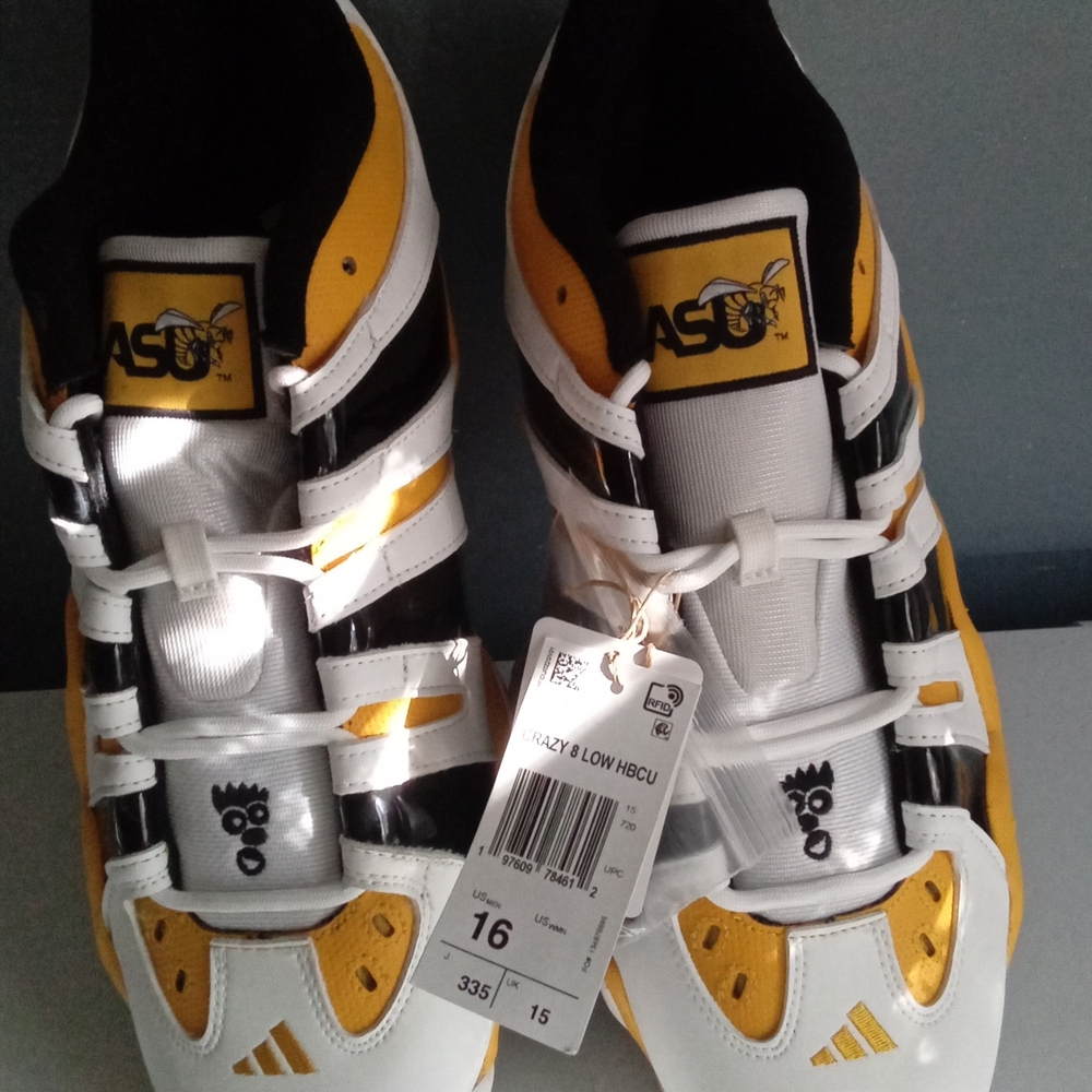 Adidas Crazy 8 Low HBCU‎ Hornets Basketball Shoes Size 16 Mens